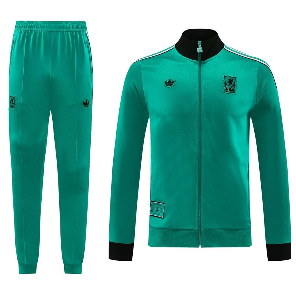 Liverpool Training Tracksuit Kit(Jacket+Pants) Green 2025/26 - Cancha Kits