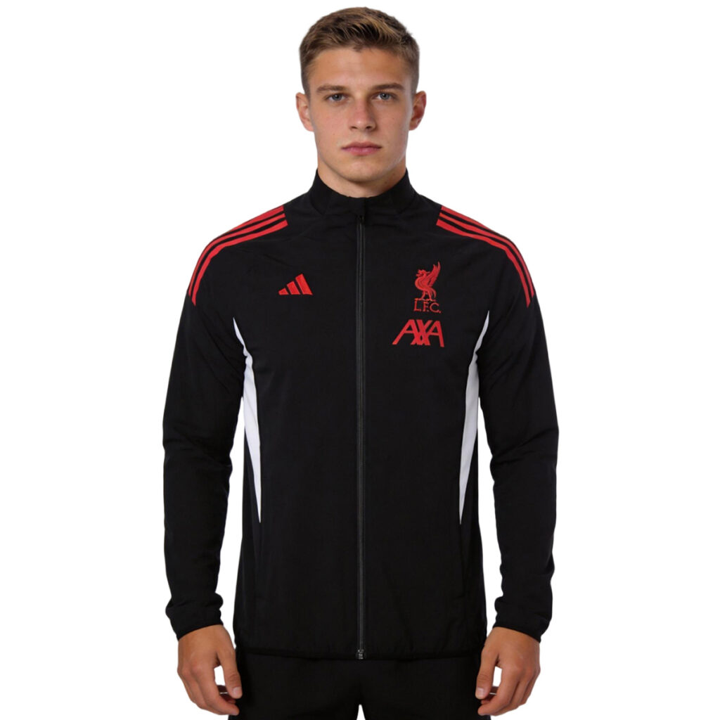 Liverpool Windbreaker Jacket Black 2025/26 - Cancha Kits