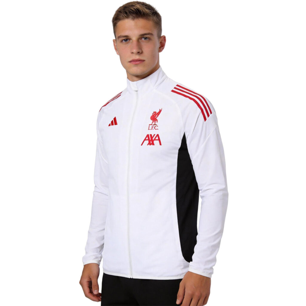 Liverpool Windbreaker Jacket White 2025/26 - Cancha Kits