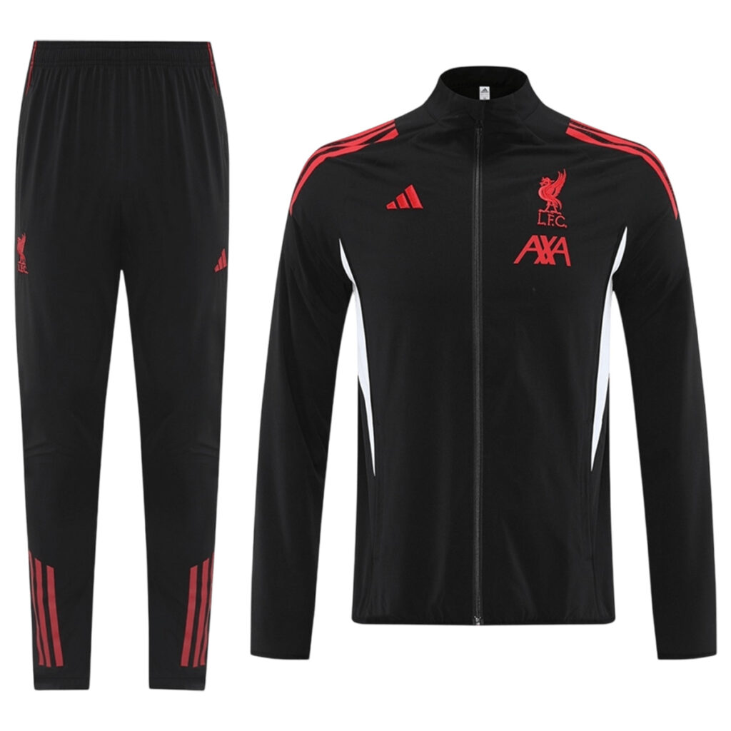 Liverpool Windbreaker Kit(Jacket+Pants) Black 2025/26 - Cancha Kits