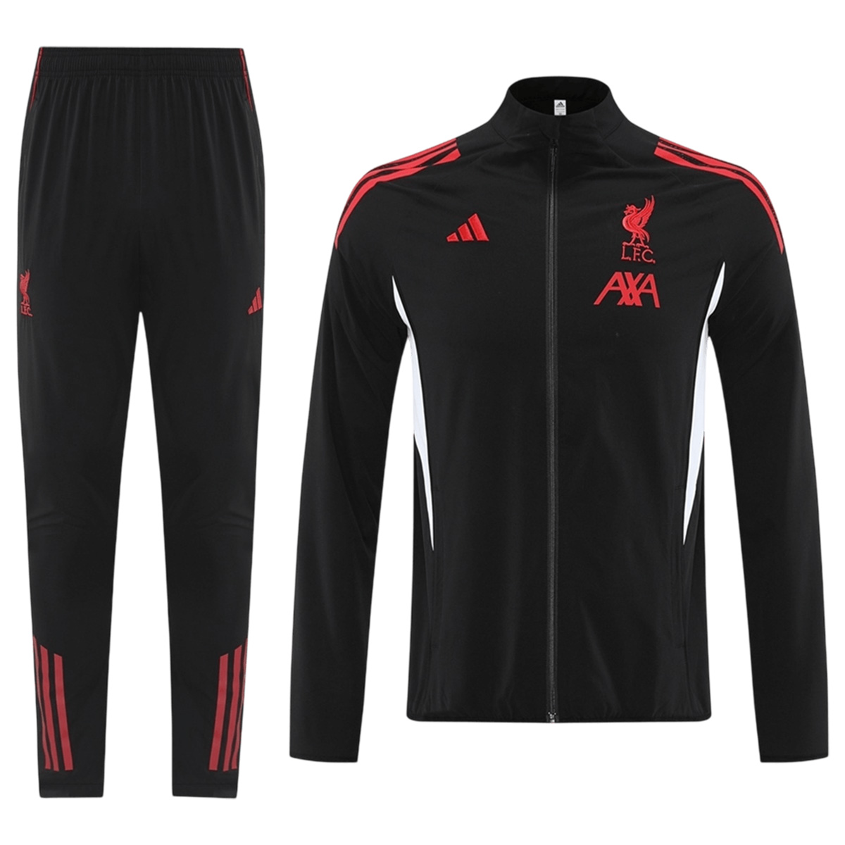Liverpool Windbreaker Kit(Jacket+Pants) Black 2025/26 — Liverpool Windbreaker 2025/26