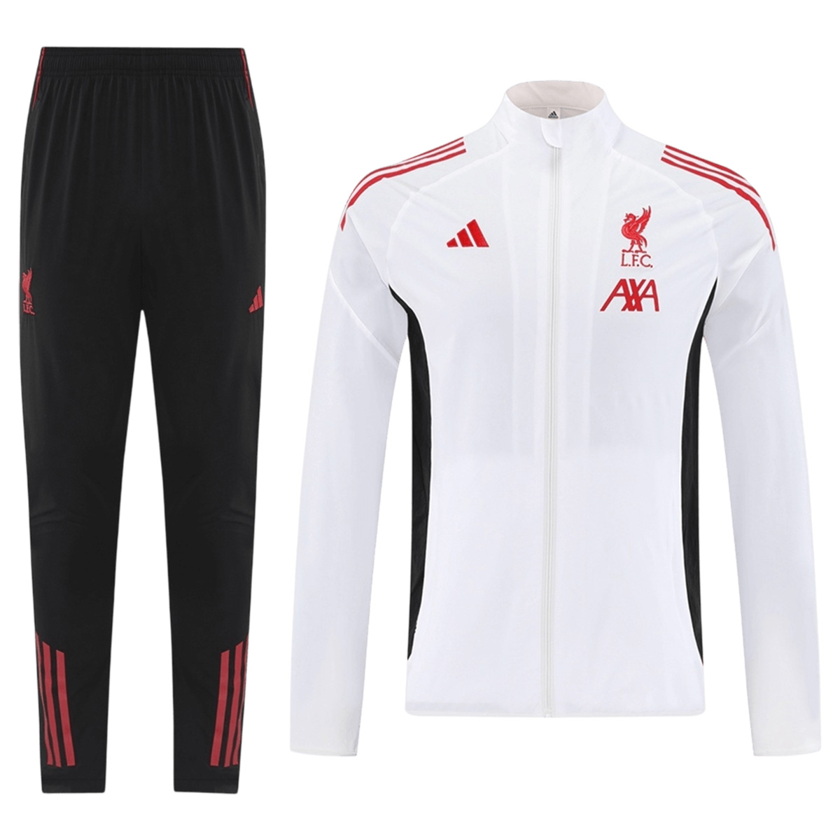 Liverpool Windbreaker Kit(Jacket+Pants) White 2025/26 — Liverpool Windbreaker 2025/26