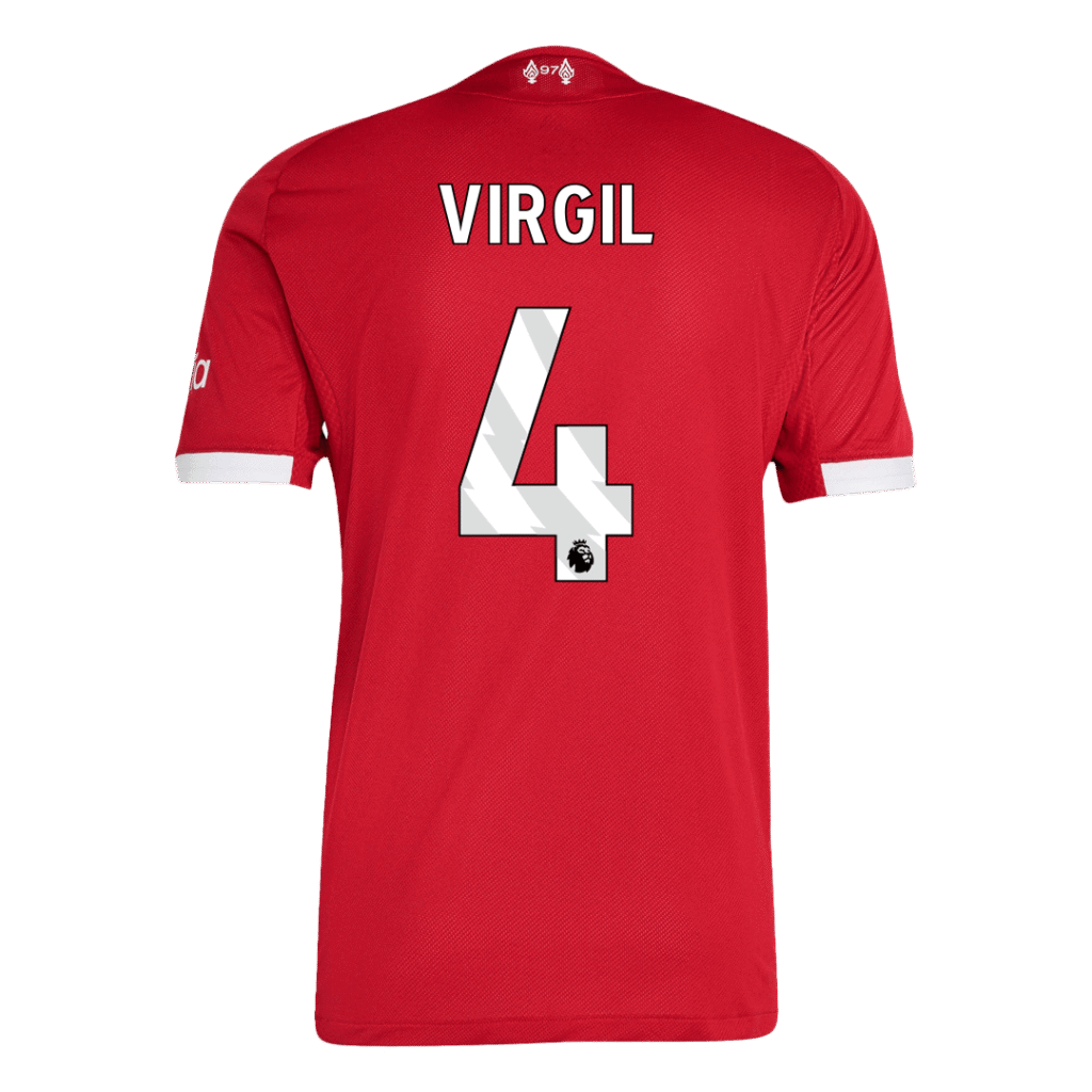 VIRGIL #4 Liverpool Home Match Jersey Player Version 2025/26 - Cancha Kits