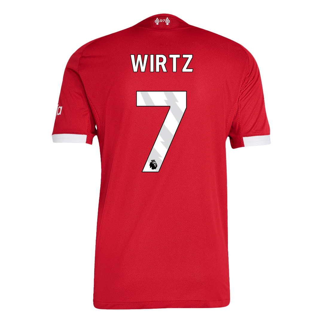 WIRTZ #7 Liverpool Home Match Jersey Player Version 2025/26 — Liverpool Home 2025/26