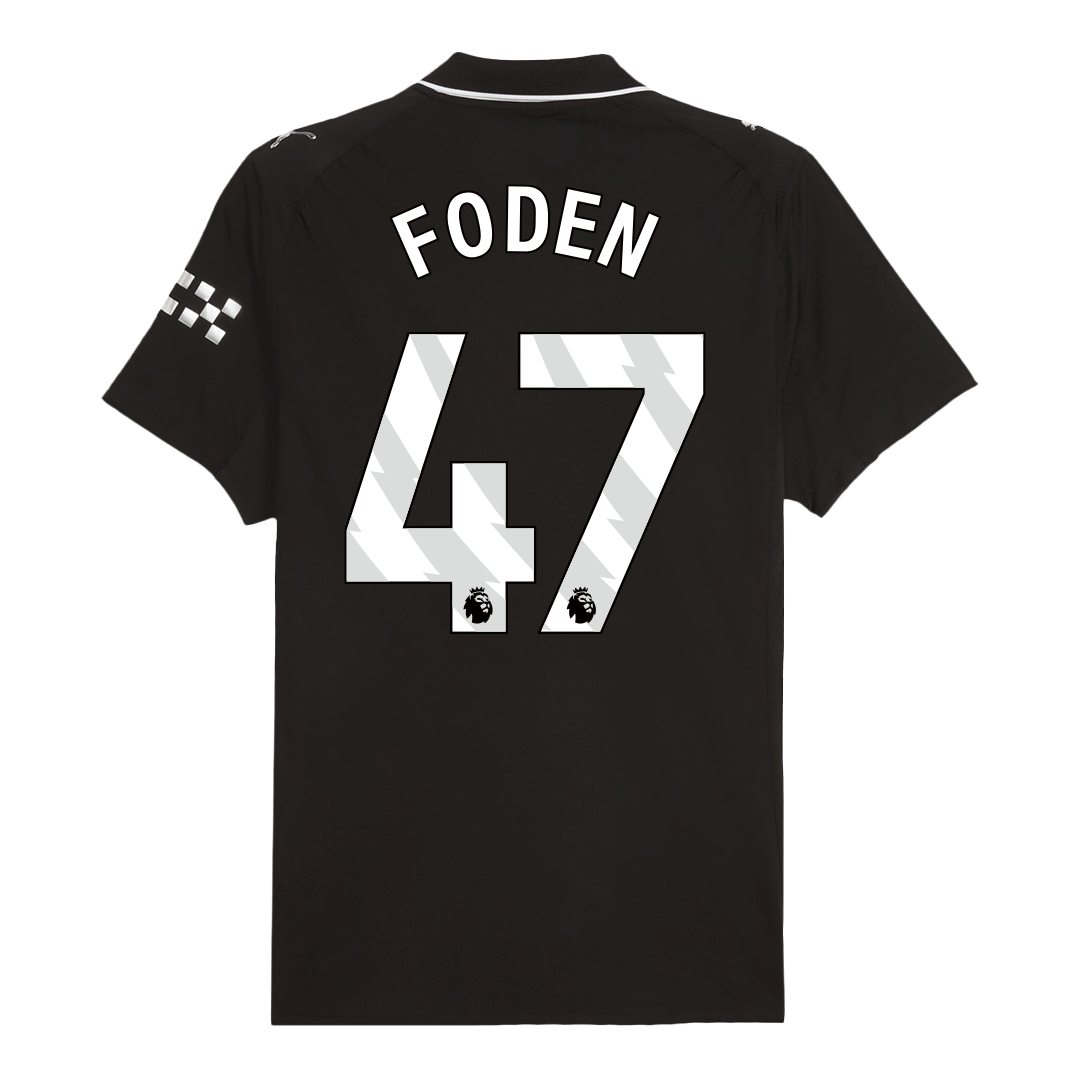 FODEN #47 Manchester City Away Match Jersey Player Version 2025/26 — Manchester City Away 2025/26