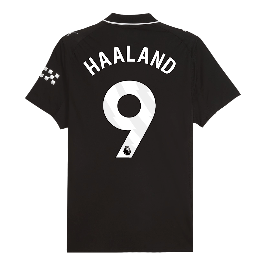 HAALAND #9 Manchester City Away Match Jersey Player Verison 2025/26 — Manchester City Away 2025/26