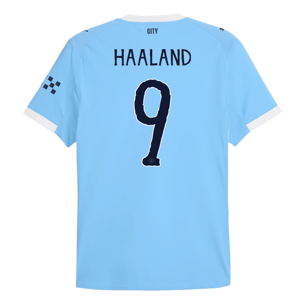 HAALAND #9 Manchester City Home Match Jersey Player Version 2025/26 – Club World Cup - Cancha Kits