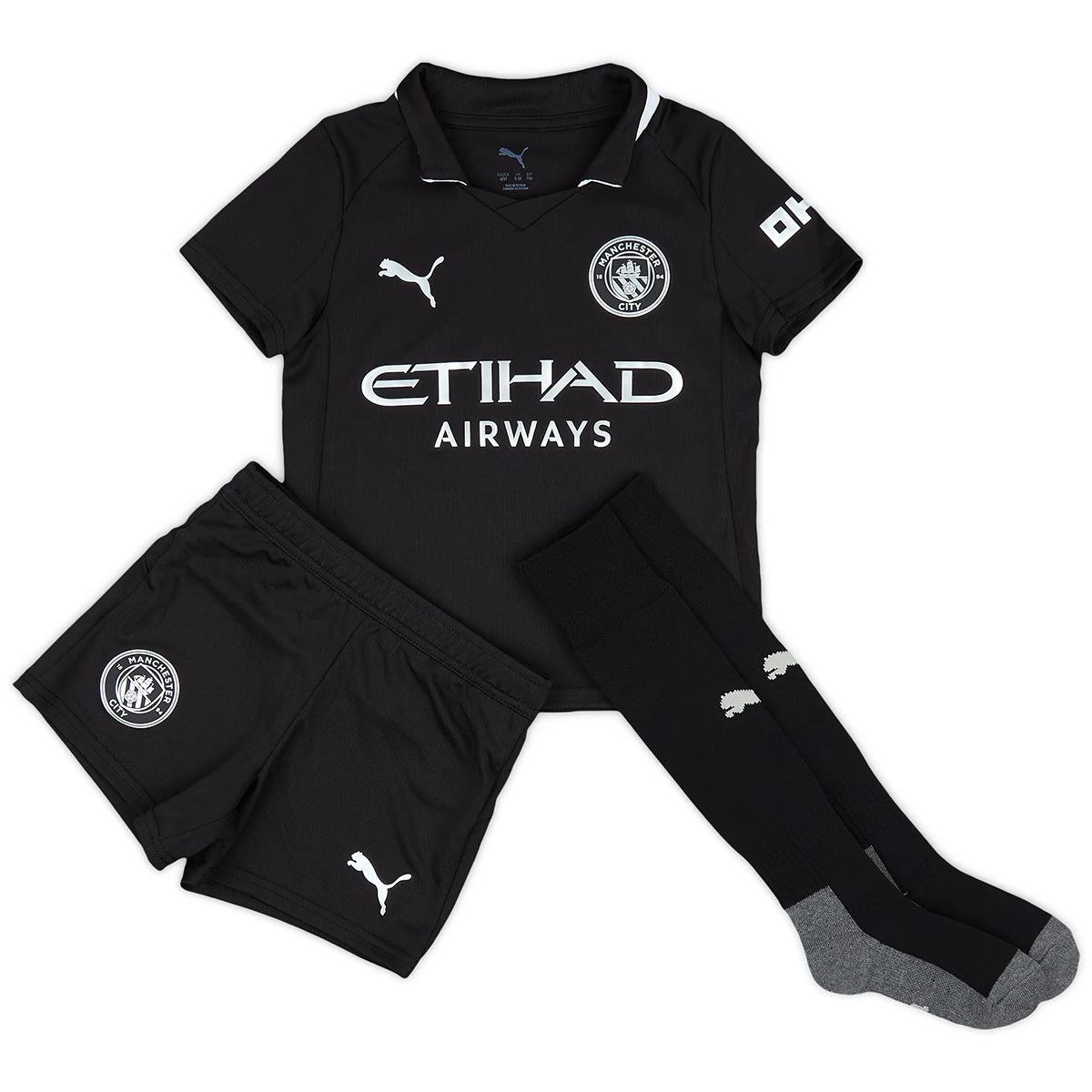 Kids Manchester City Away Jersey Full Kit 2025/26 — Manchester City Away 2025/26