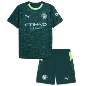 Kids Manchester City EA Sport Fourth Jersey Kit 2025/26 - Cancha Kits