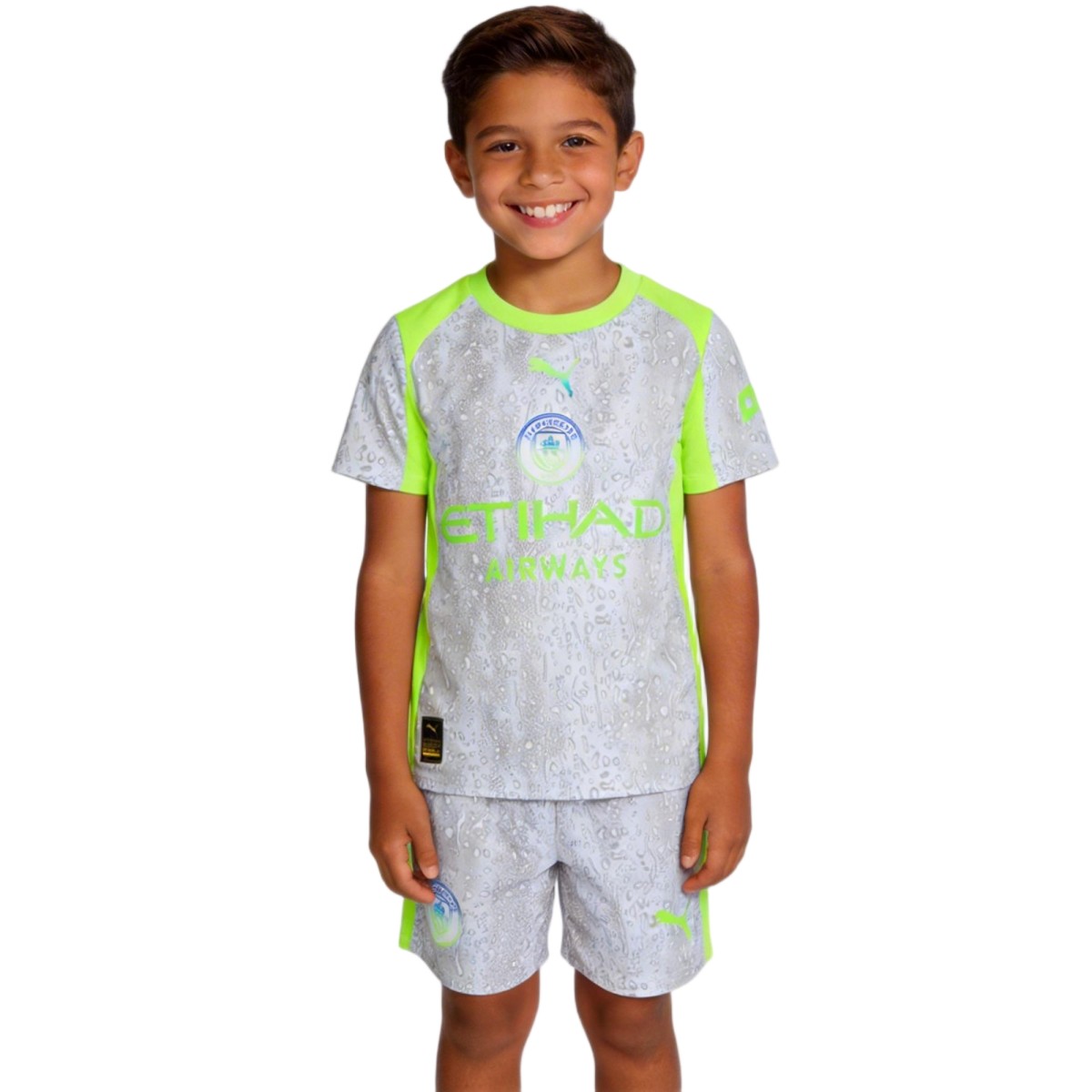 Kids Manchester City Third Jersey Kit — Manchester City Third Away 2024/25