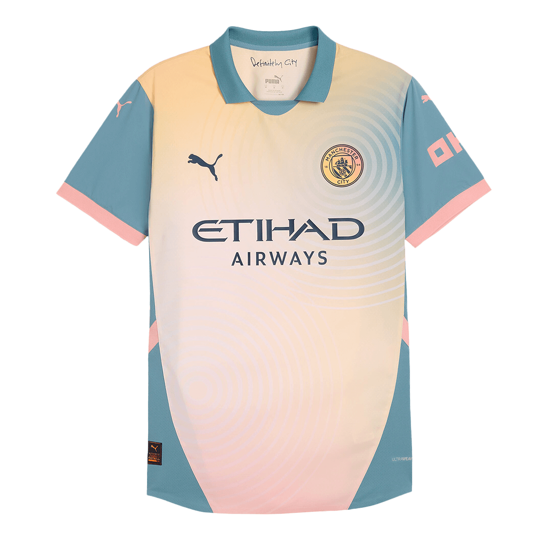 Manchester City Definitely City Fourth Match Jersey Player Version — Manchester City Fourth Away 2024/25