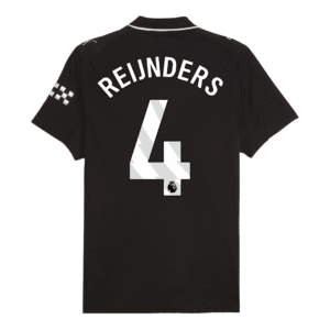 REIJNDERS #4 Manchester City Away Match Jersey Player Version 2025/26 - Cancha Kits