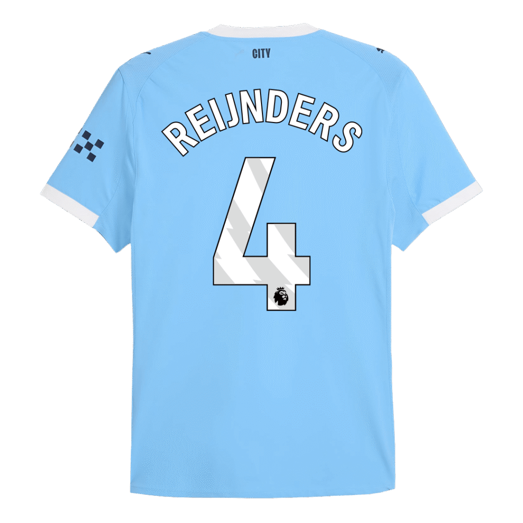 REIJNDERS #4 Manchester City Home Match Jersey Player Version 2025/26 - Cancha Kits