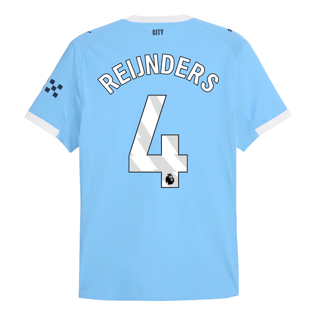 REIJNDERS #4 Manchester City Home Match Jersey Player Version 2025/26 — Manchester City Home 2025/26