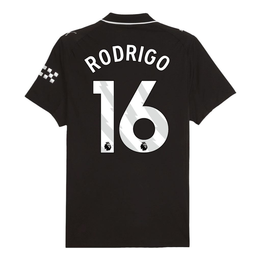 RODRIGO #16 Manchester City Away Match Jersey Player Version 2025/26 - Cancha Kits