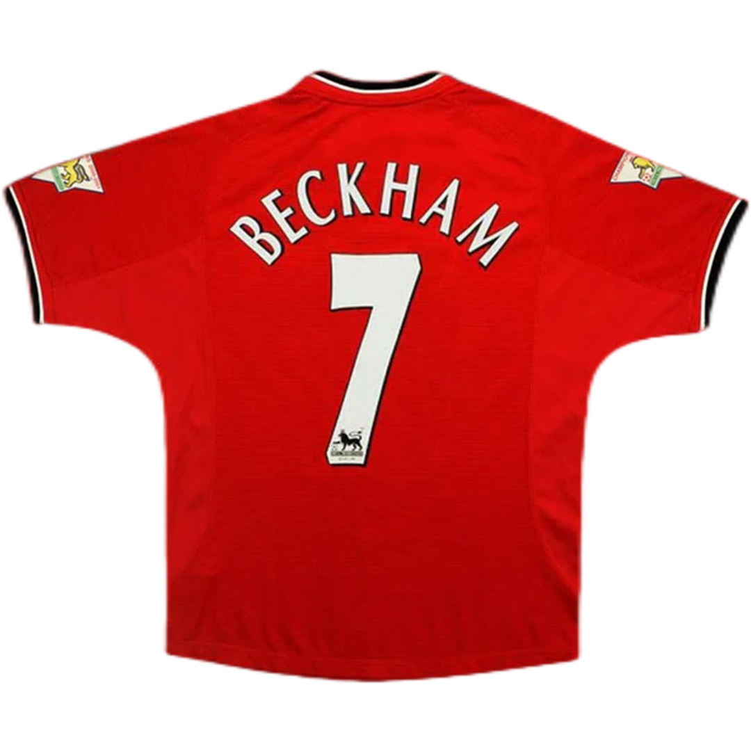 BECKHAM #7 Retro Manchester United Home Jersey 2000/02 — Manchester United Home 2000/02