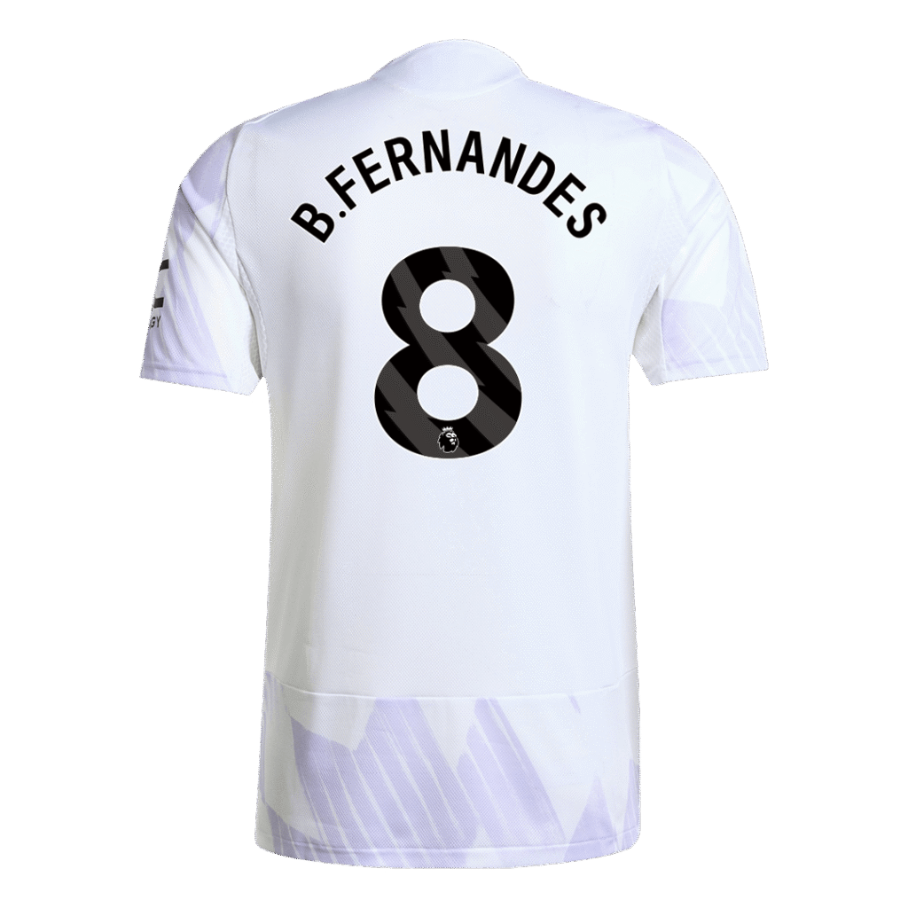 B.FERNANDES #8 Manchester United Away Match Jersey Player Version 2025/26 - Cancha Kits