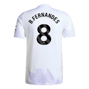 B.FERNANDES #8 Manchester United Away Match Jersey Player Version 2025/26 - Cancha Kits