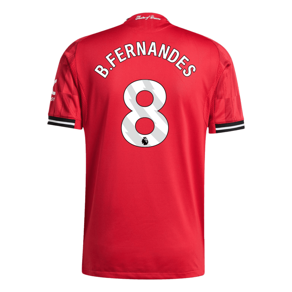 B.FERNANDES #8 Manchester United Home Match Jersey Player Version 2025/26 - Cancha Kits