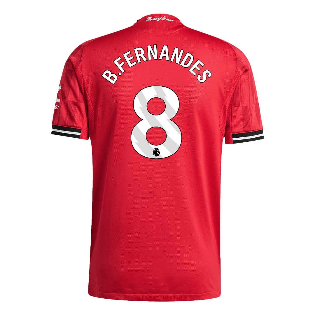 B.FERNANDES #8 Manchester United Home Match Jersey Player Version 2025/26 — Manchester United Home 2025/26
