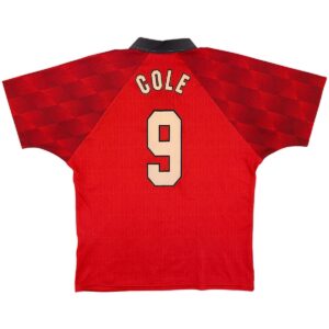 Cole #9 Retro Manchester United Home Jersey 1996/98 - Cancha Kits