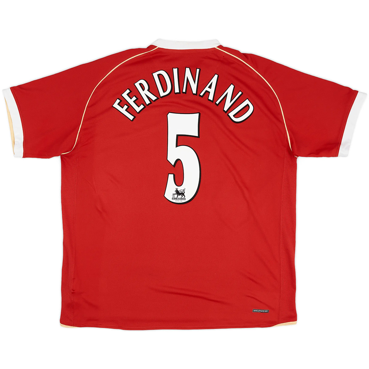 Ferdinand #5 Retro Manchester United Home Jersey 2006/07 — Manchester United Home 2006/07
