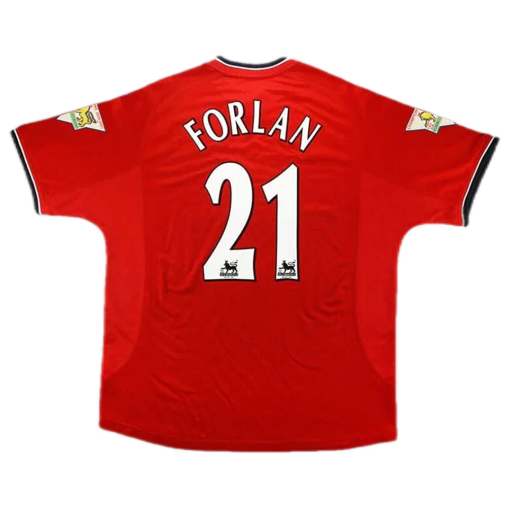 FORLAN #21 Retro Manchester United Home Jersey 2000/02 - Cancha Kits