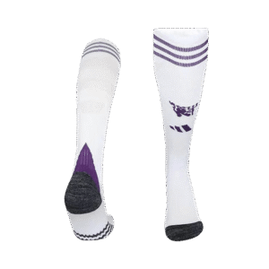 Kids Manchester United Away Soccer Socks - White 2025/26 - Cancha Kits