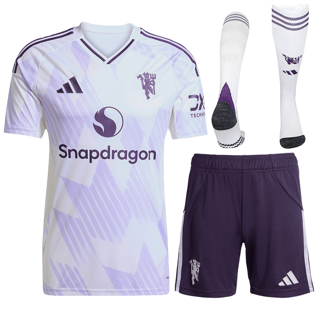 Manchester United Away Jersey Full Kit 2025/26 — Manchester United Away 2025/26