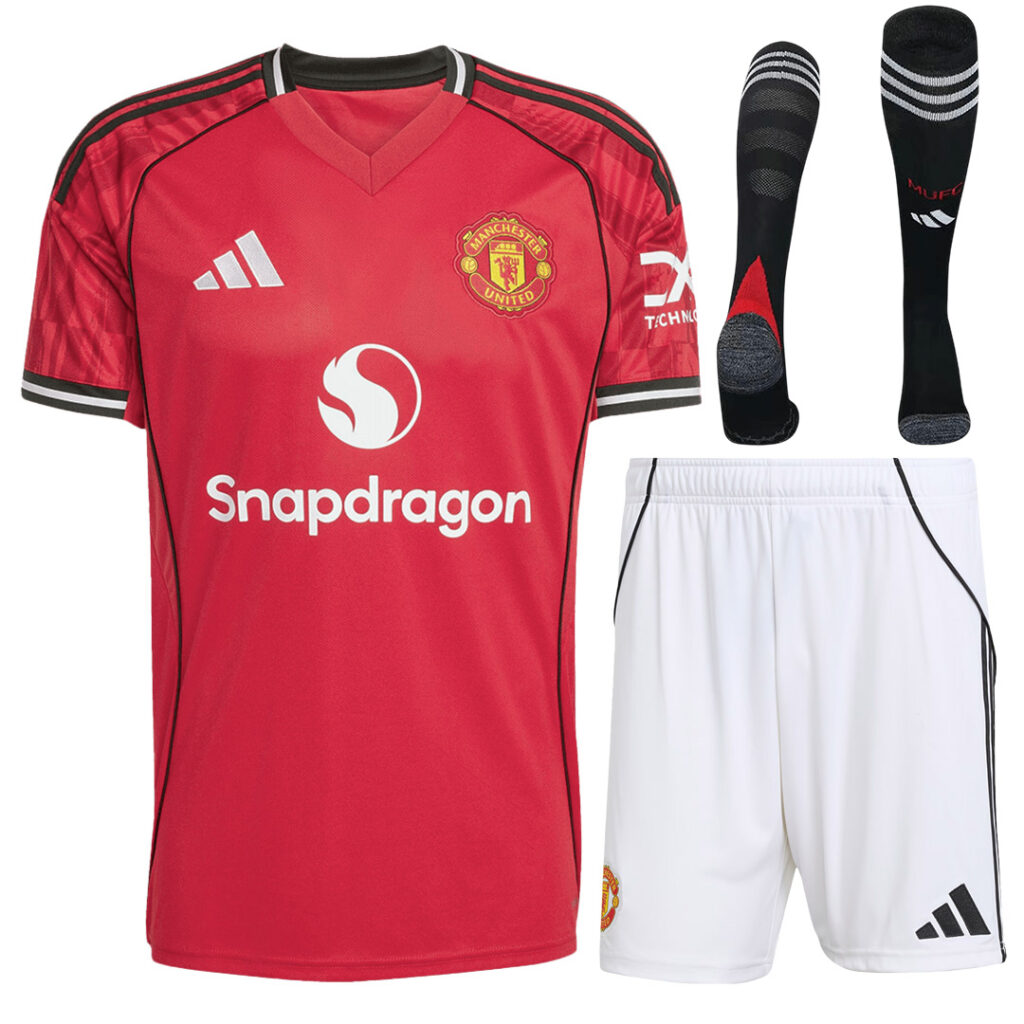 Manchester United Home Jersey Full Kit 2025/26 - Cancha Kits