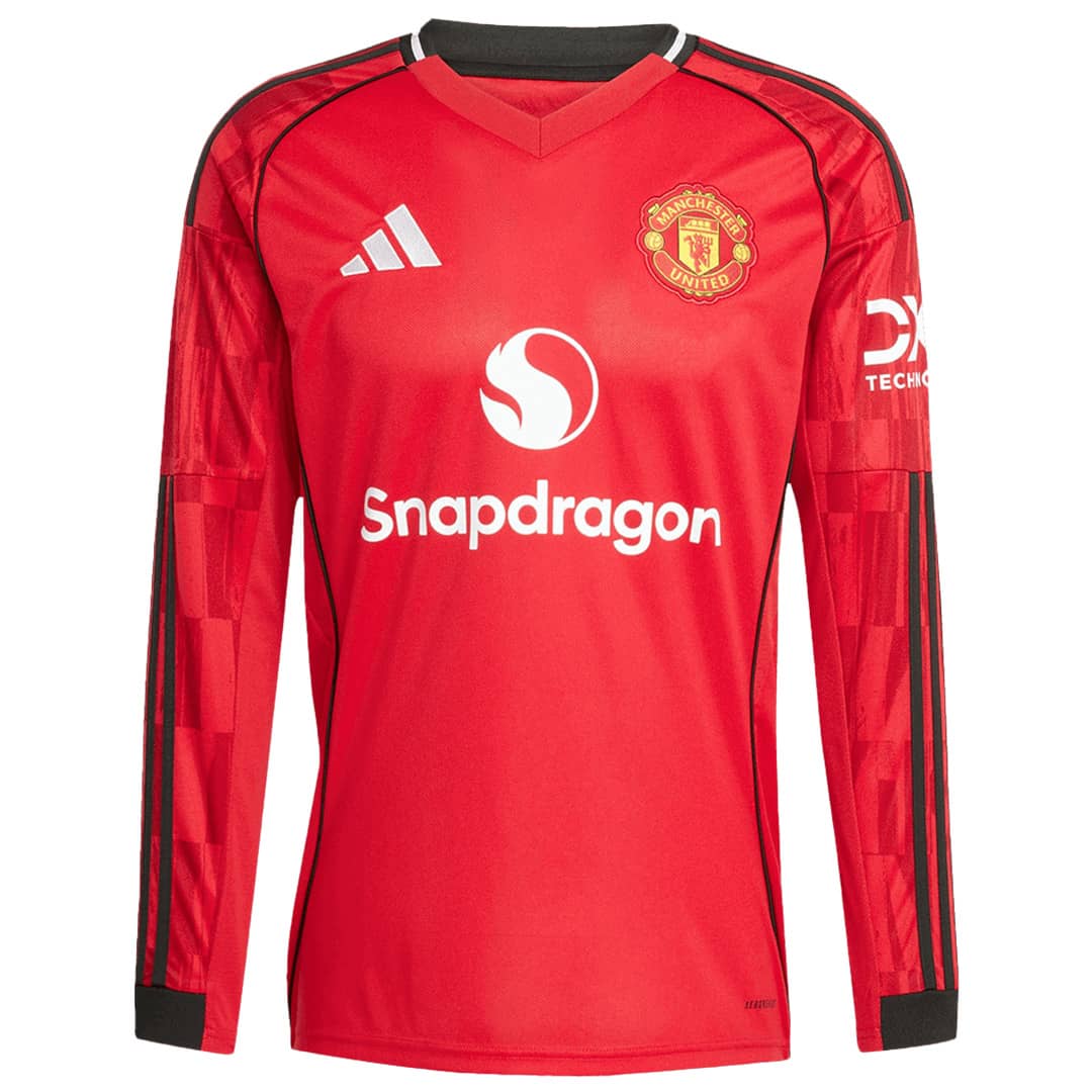 Manchester United Home Long Sleeve Jersey — Manchester United Home 2024/25