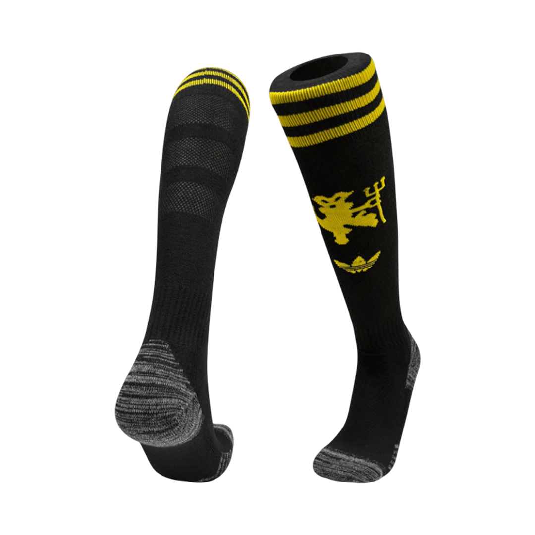 Manchester United Third Soccer Socks - Black 2025/26 — Manchester United Third Away 2025/26