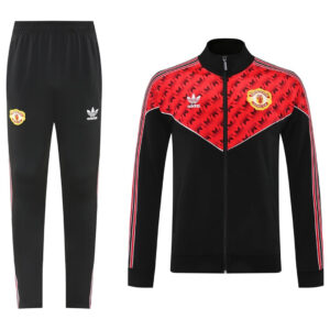 Manchester United Training Tracksuit Kit (Jacket+Pants) 05 Red&Black 2025/26 - Cancha Kits