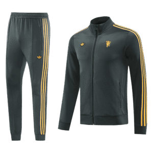 Manchester United Training Tracksuit Kit(Jacket+Pants) Black 2025/26 - Cancha Kits