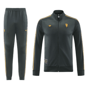 Manchester United Training Tracksuit Kit(Jacket+Pants) Black 2025/26 - Cancha Kits