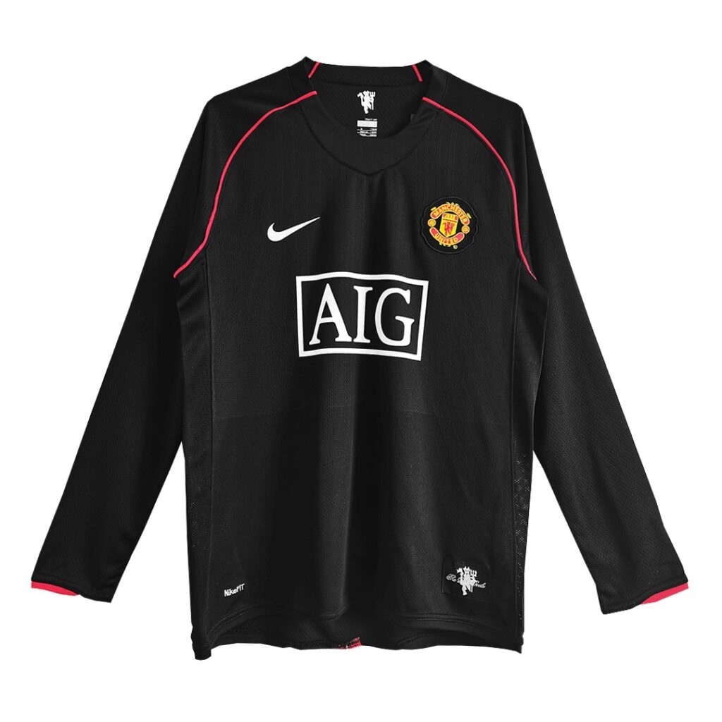 Retro Manchester United Away Long Sleeve Jersey 2007/08 - Cancha Kits