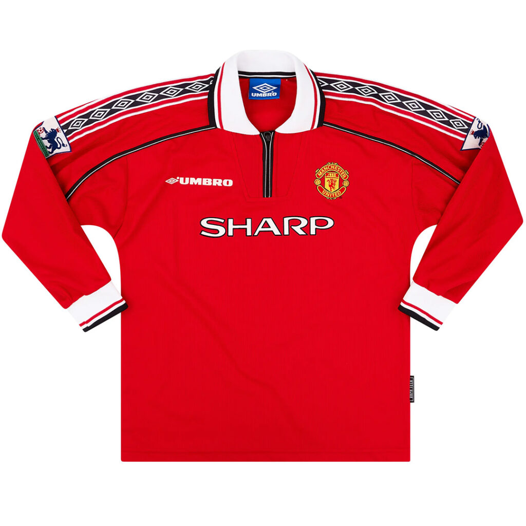 Retro Manchester United Home Long Sleeve Jersey 1998/00 - Cancha Kits