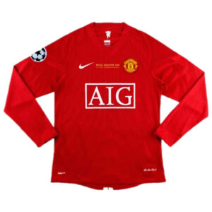 Retro Manchester United UCL Final Home Long Sleeve Jersey 2007/08 - Cancha Kits