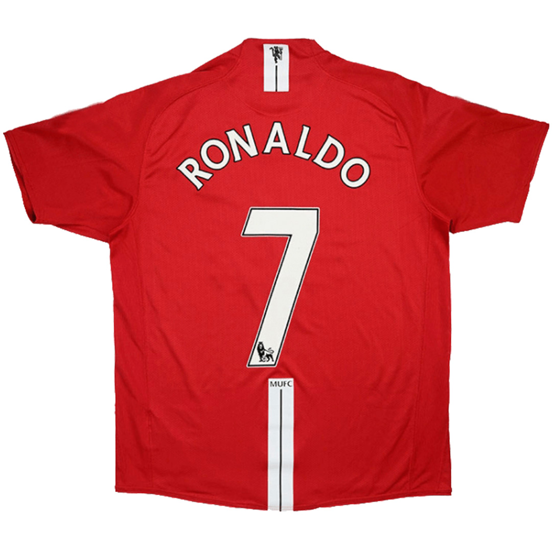 RONALDO #7 Retro Manchester United Home Jersey 2007/08 — Manchester United Home 2007/08