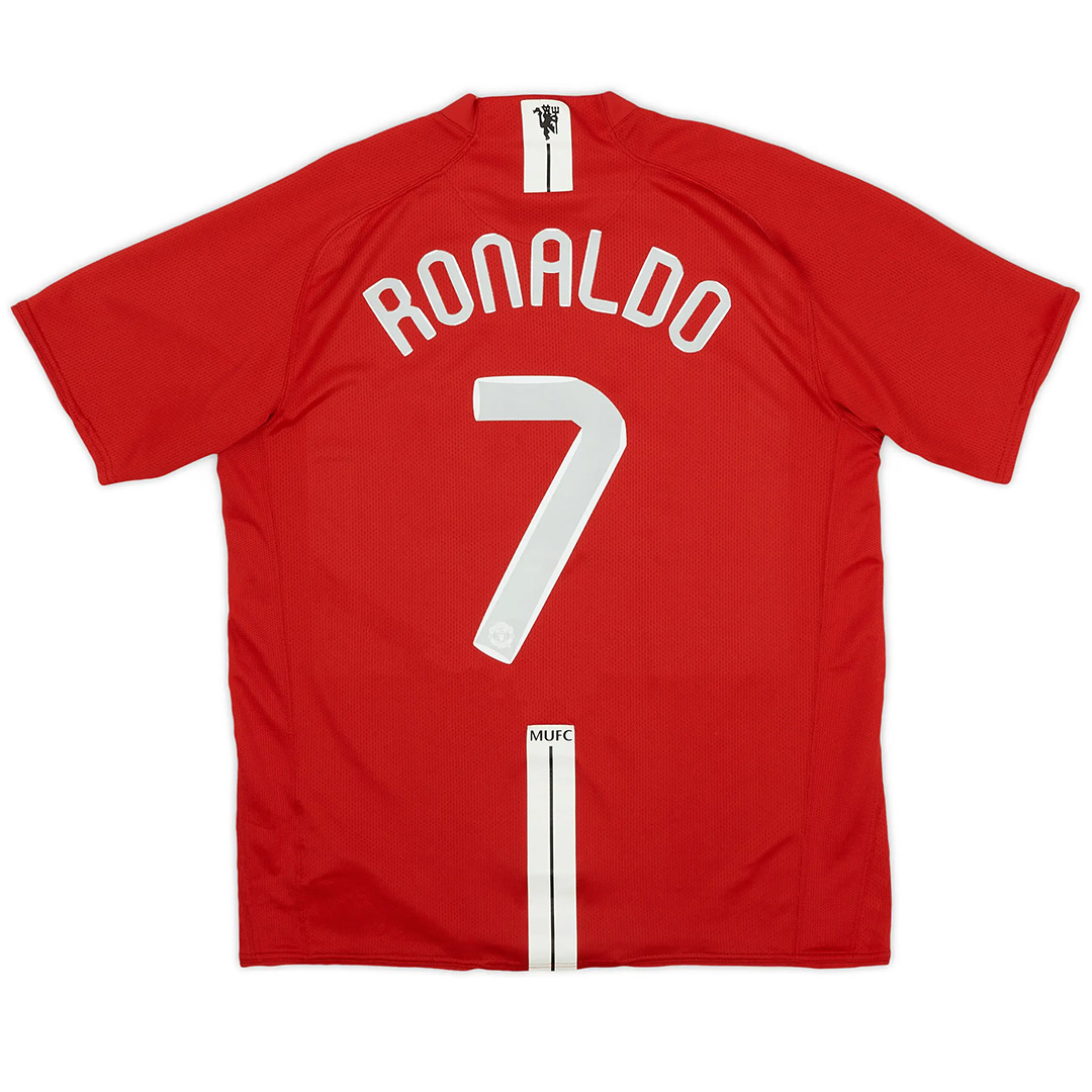 RONALDO #7 Retro Manchester United UCL Final Home Jersey 2007/08 — Manchester United Home 2007/08