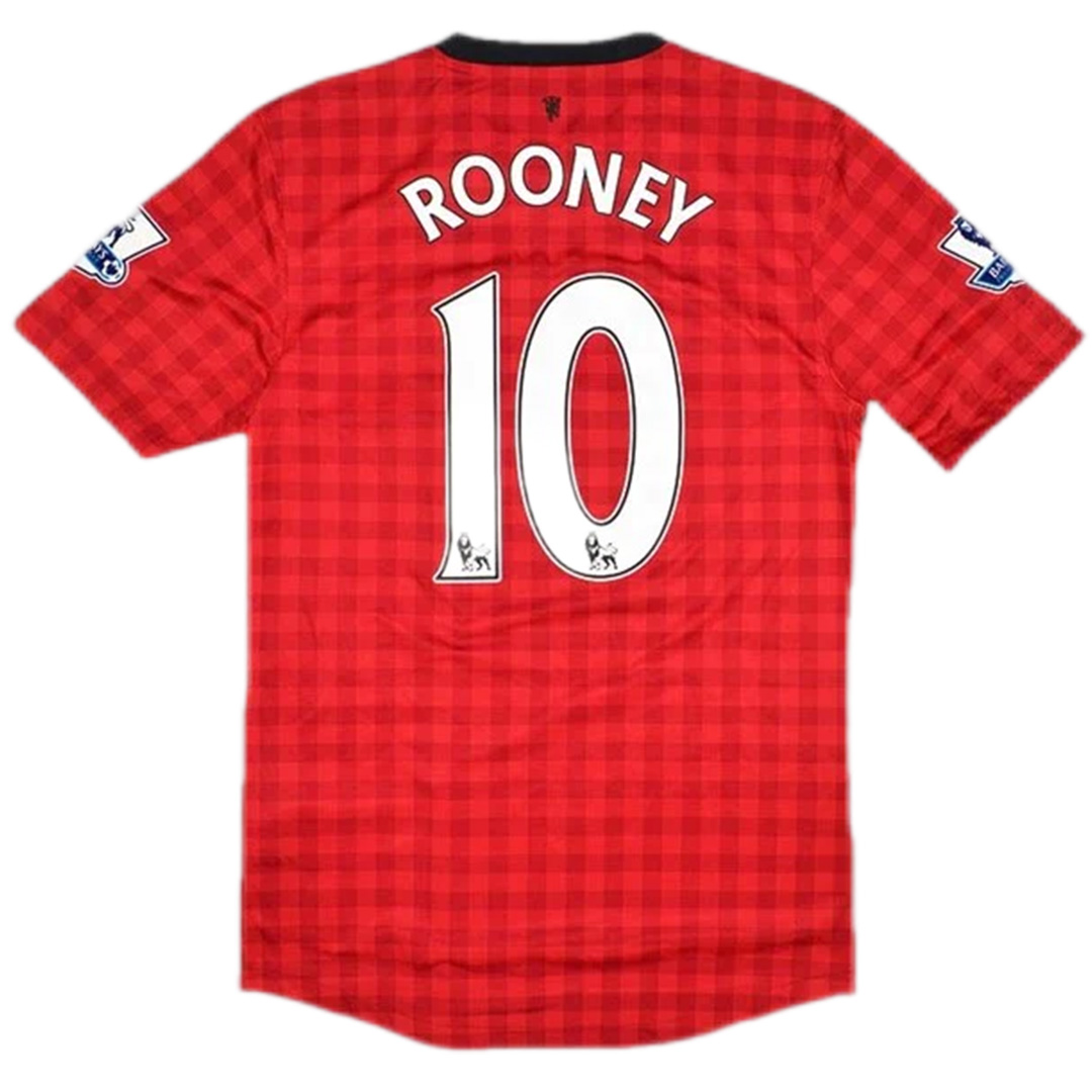 ROONEY #10 Retro Manchester United Home Jersey 2012/13 — Manchester United Retro