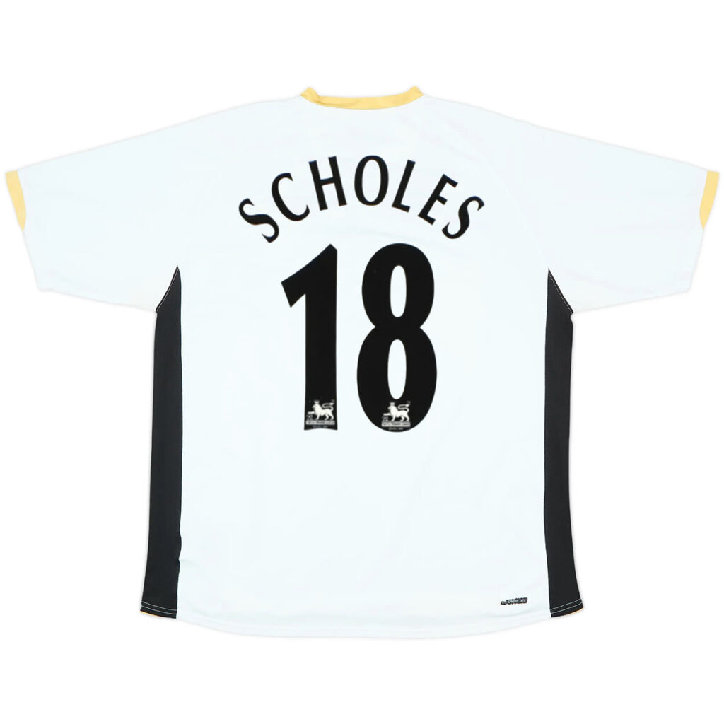 Scholes #18 Retro Manchester United Away Jersey 2006/08 - Cancha Kits