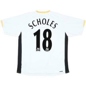 Scholes #18 Retro Manchester United Away Jersey 2006/08 - Cancha Kits