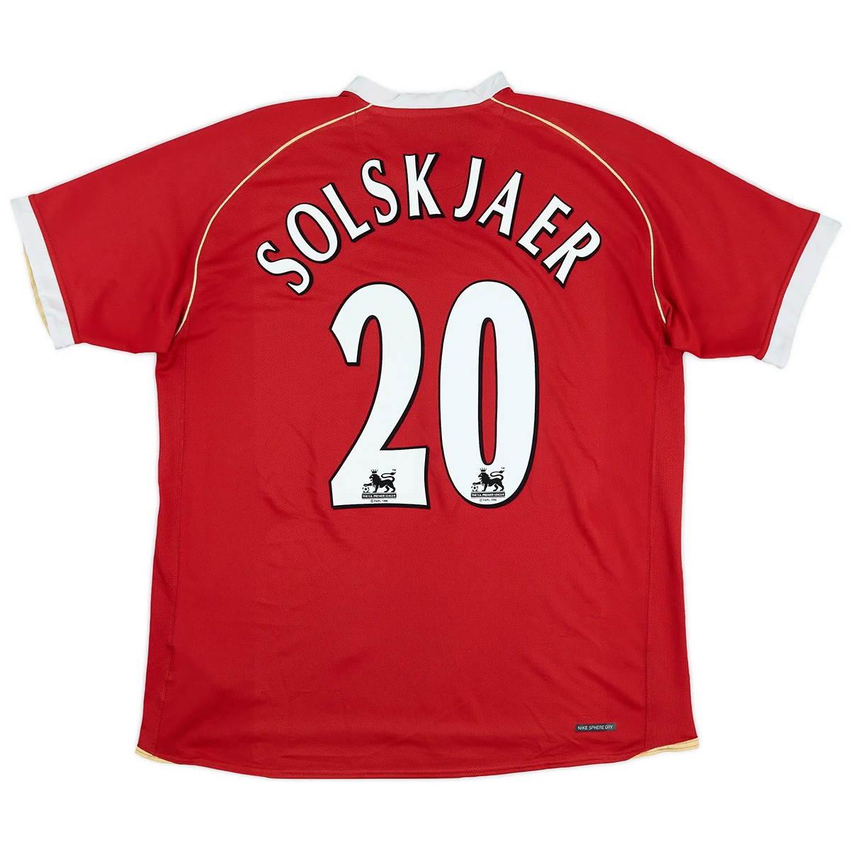Solskjaer #20 Retro Manchester United Home Jersey 2006/07 — Manchester United Home 2006/07