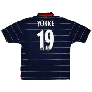 Yorke #19 Retro Manchester United Away Jersey 1999/00 - Cancha Kits