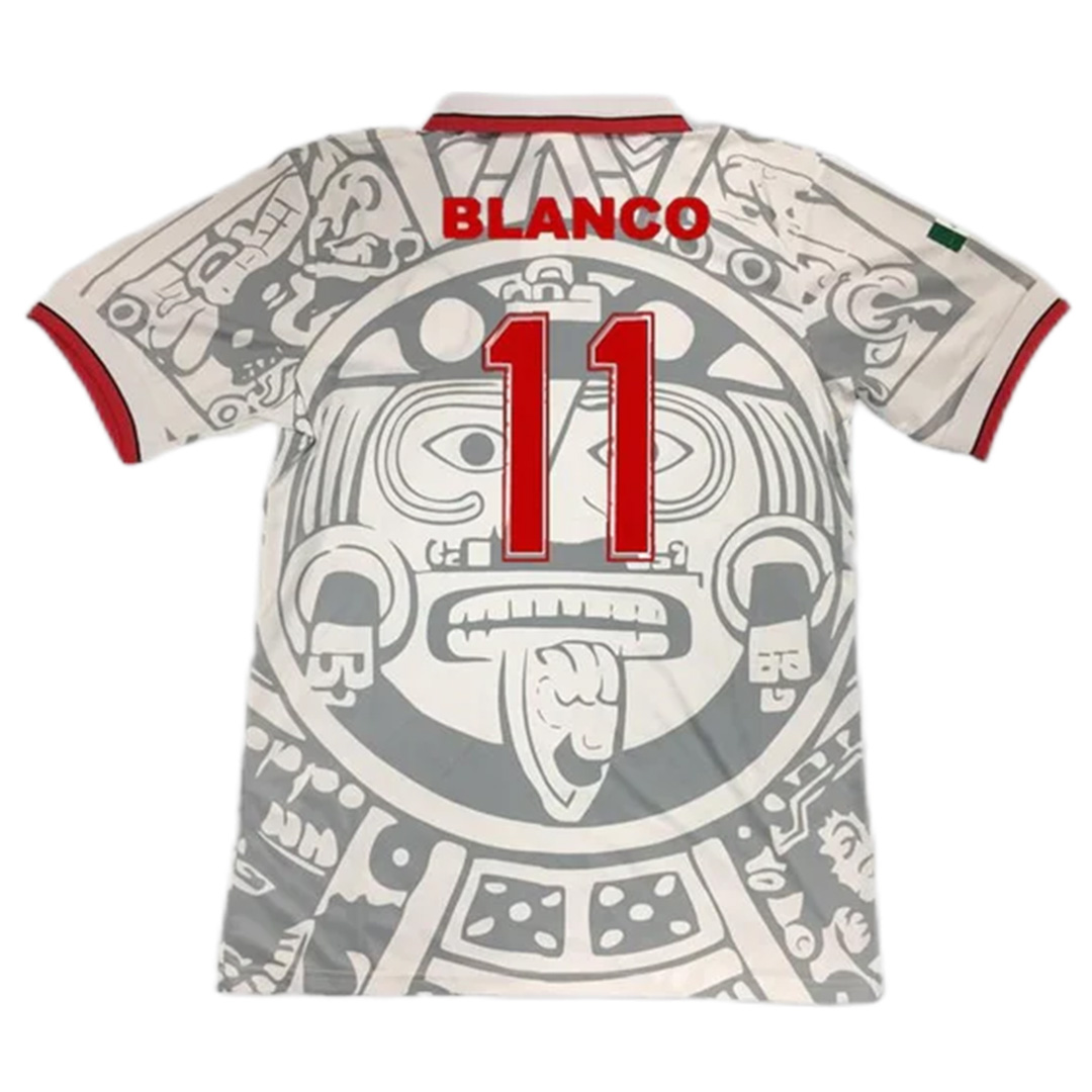 BLANCO #11 Retro Mexico Away Jersey World Cup 1998 — Mexico Away 1998