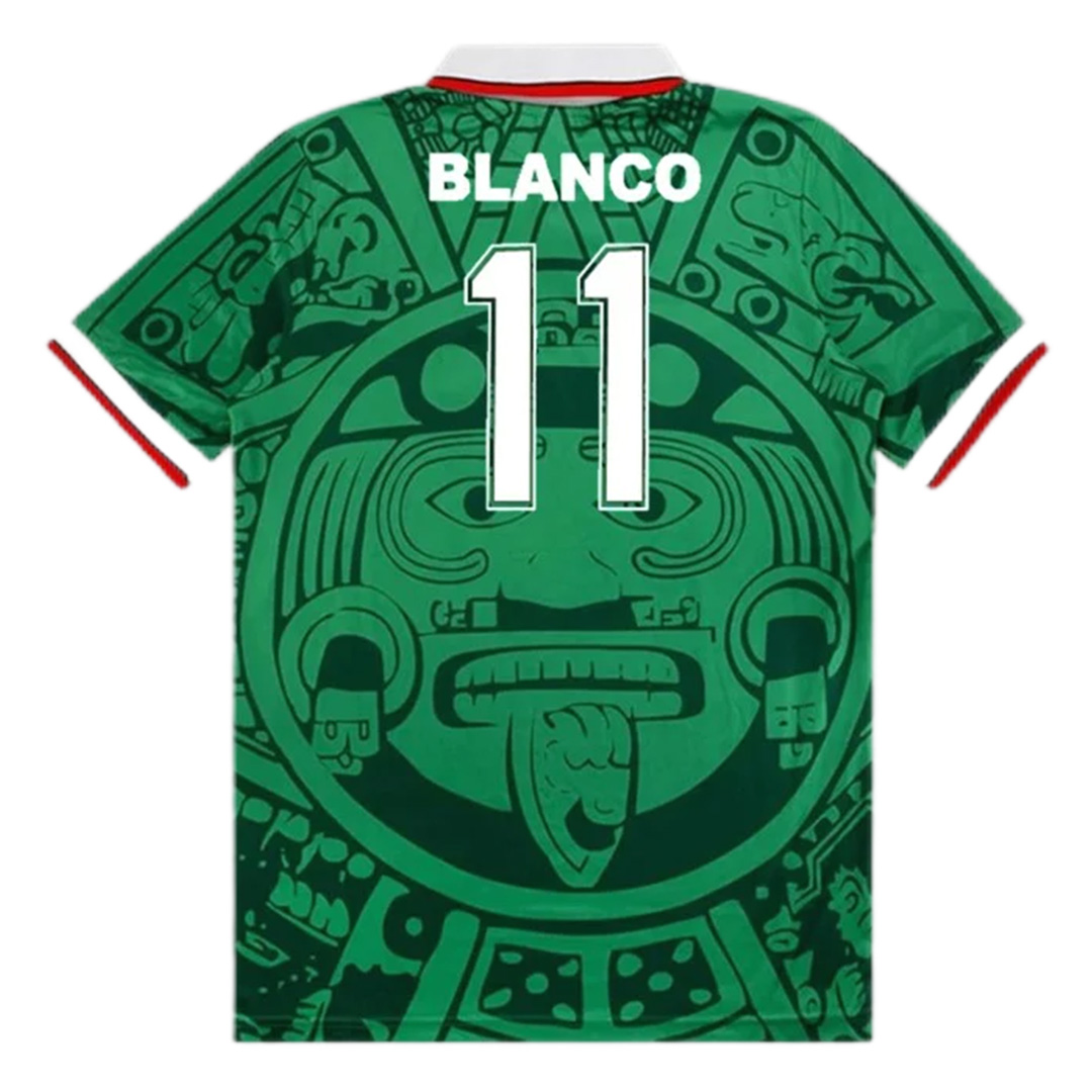 BLANCO #11 Retro Mexico Home Jersey World Cup 1998 — Mexico Home 1998