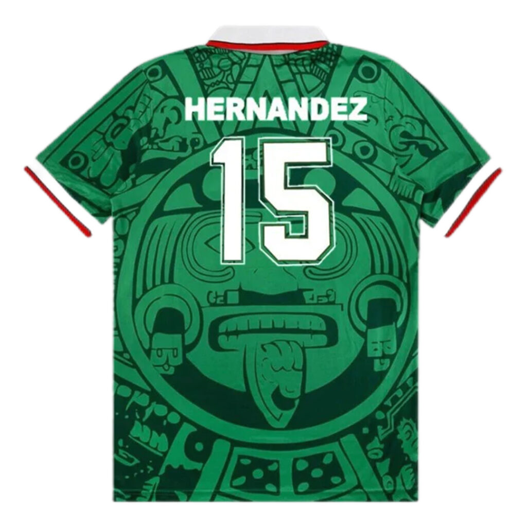 HERNANDEZ #15 Retro Mexico Home Jersey World Cup 1998 - Cancha Kits