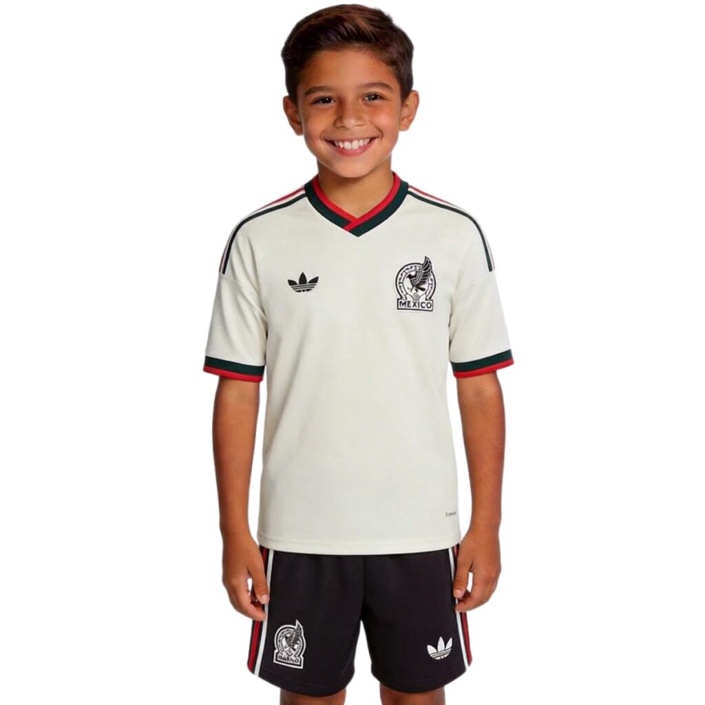Kids Mexico Away Jersey Kit World Cup 2026 - Cancha Kits