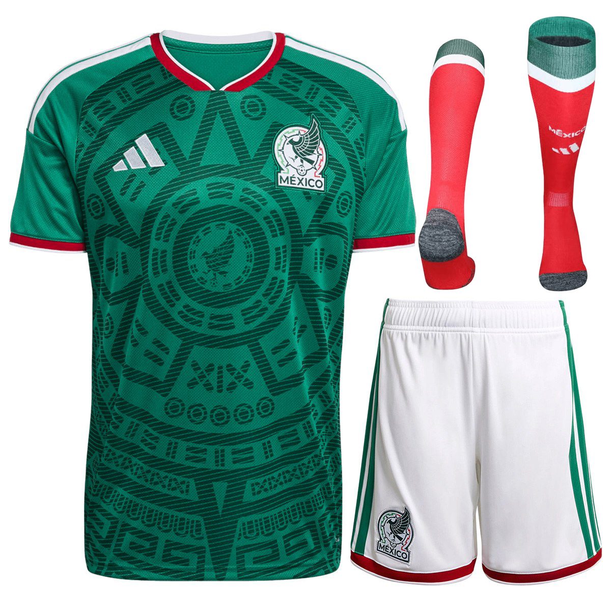 Mexico Home Jersey Full Kit World Cup 2026 — Mexico Home 2026